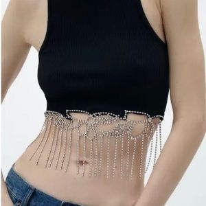NWT Zara jewel crop top